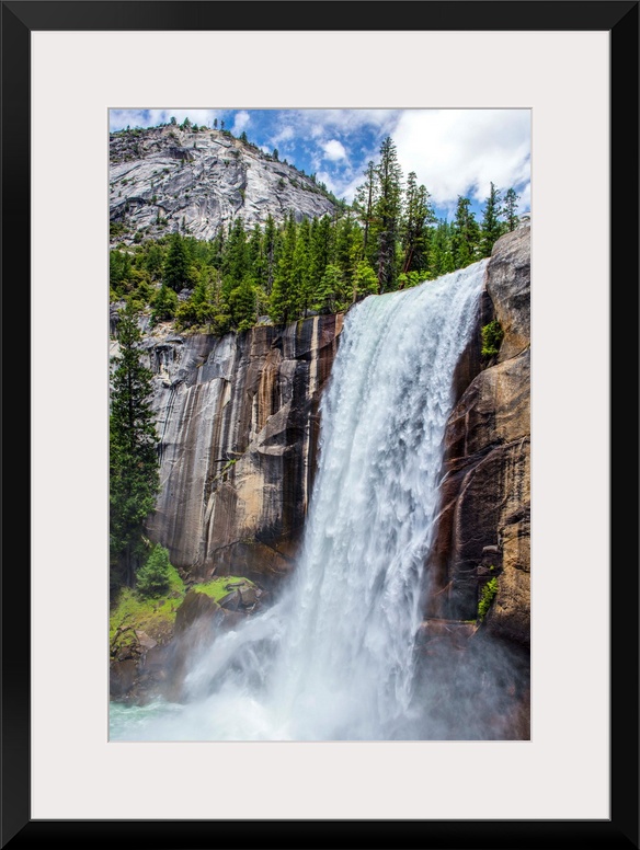 View of Vernal falls in Yosemite National Park, California.