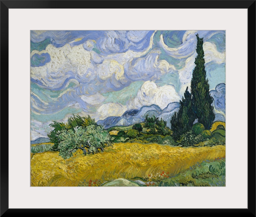 Cypresses gained ground in Van Gogh's work by late June 1889 when he resolved to devote one of his first series in Saint-R...