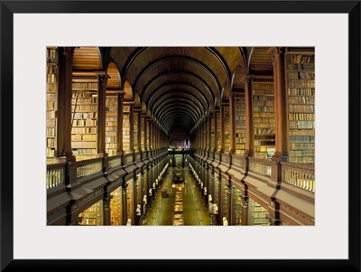 Gallery of the Old Library, Trinity College, Dublin, County Dublin, Eire (Ireland)