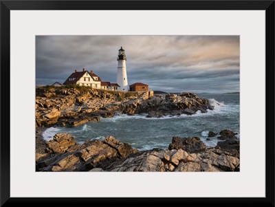 Portland Maine Lighthouse at sunrise