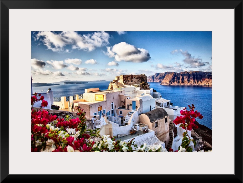 The town of Oia, Santorini