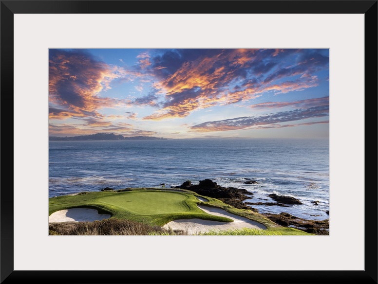 A View Of Pebble Beach Golf Course, Hole 7, Monterey, California