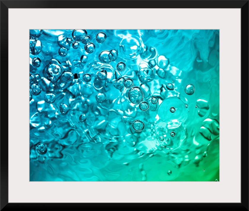 abstract water with bubbles