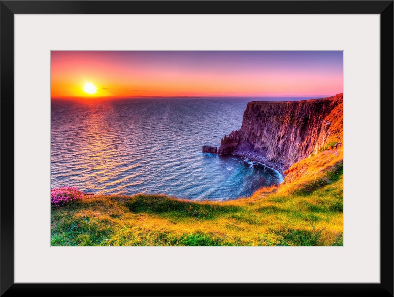 Cliffs of Moher at sunset, Co. Clare, Ireland.