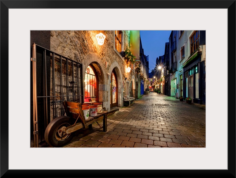 Old City Street At Night