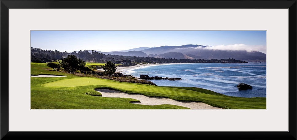 Pebble Beach golf course, Monterey, California.