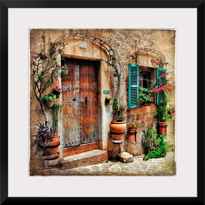 charming streets of old mediterranean towns