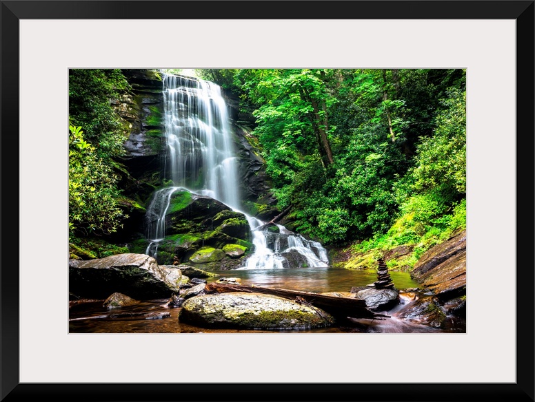 Upper Catabwa Falls is a 50-feet waterfall that leads to another amazing lower waterfall. Located in Old Fort, North Carol...