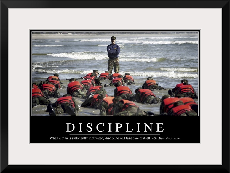 Discipline: Inspirational Quote and Motivational Poster