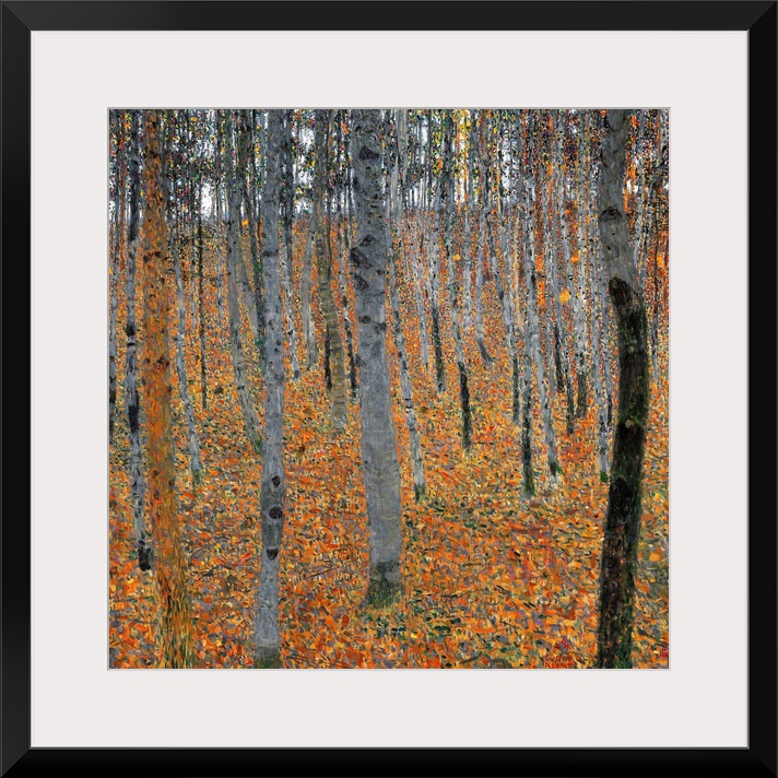 Klimt, Beechwood Forest. 'Beechwood Forest (Buchenwald).' Oil On Canvas, Gustav Klimt, 1903.