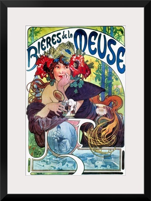 Beer Ad By Mucha, C.1897