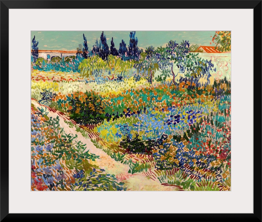 Van Gogh, Garden At Arles. Oil On Canvas, Vincent Van Gogh, July 1888.