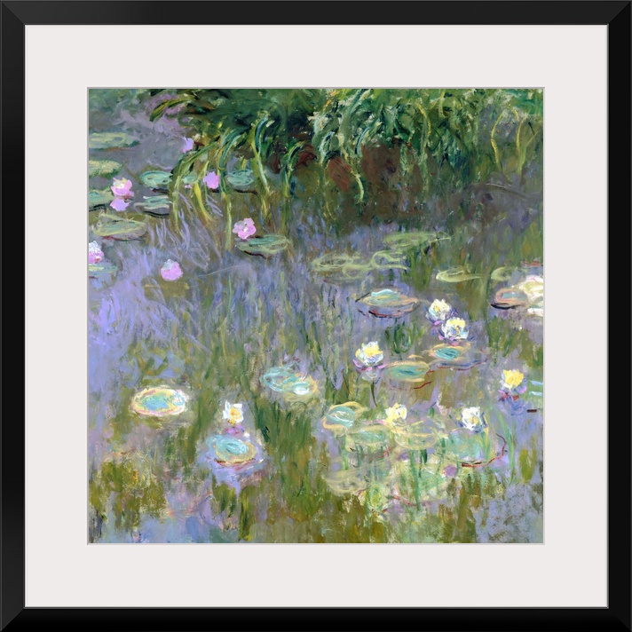 Monet, Water Lilies, C1915. Oil On Canvas, Claude Monet, C1915.