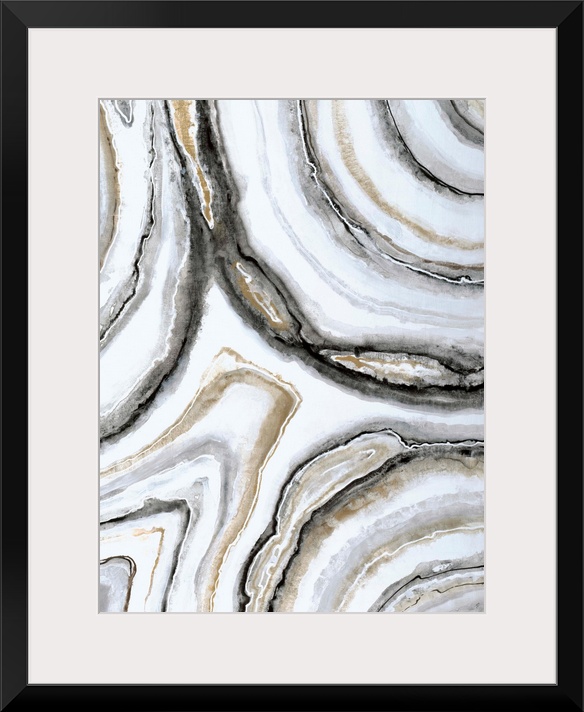 Contemporary abstract painting using neutral tones.