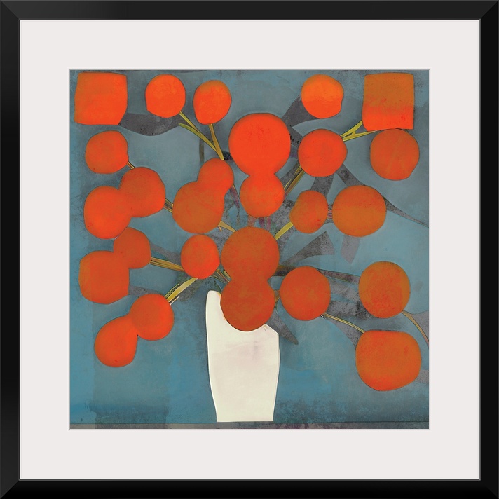 Abstract Orange Flowers