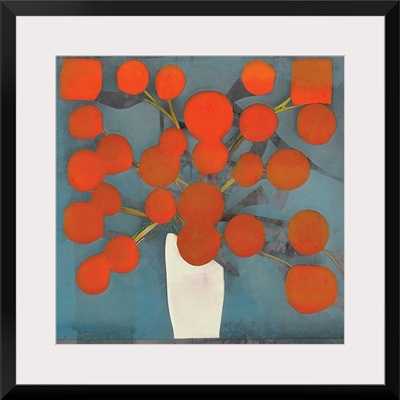 Abstract Orange Flowers