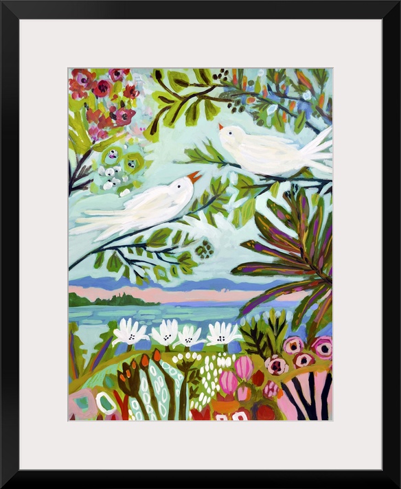 Birds in the Garden I