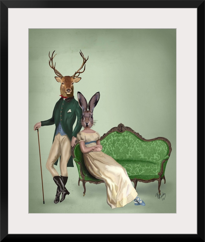 Mr Deer and Mrs Rabbit