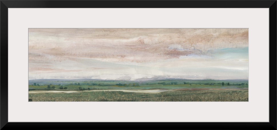 Contemporary countryside landscape painting.