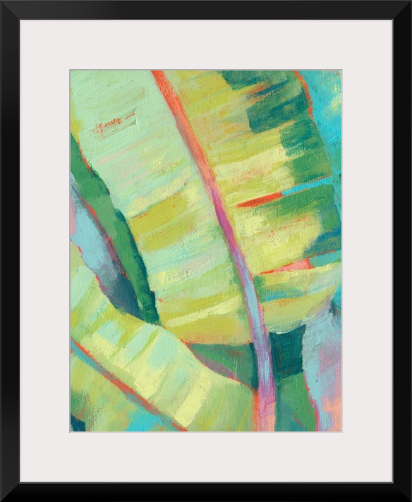 Vibrant Palm Leaves I
