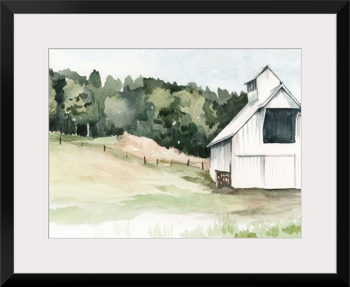 Watercolor Barn III