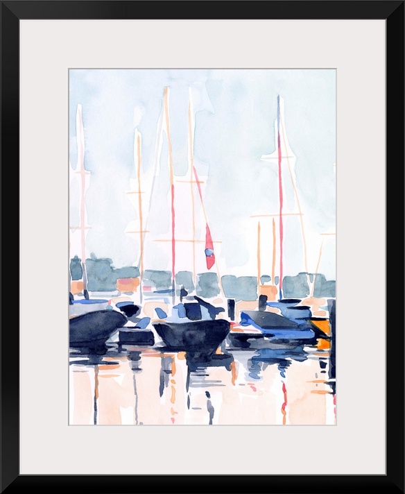 Watercolor Boat Club II