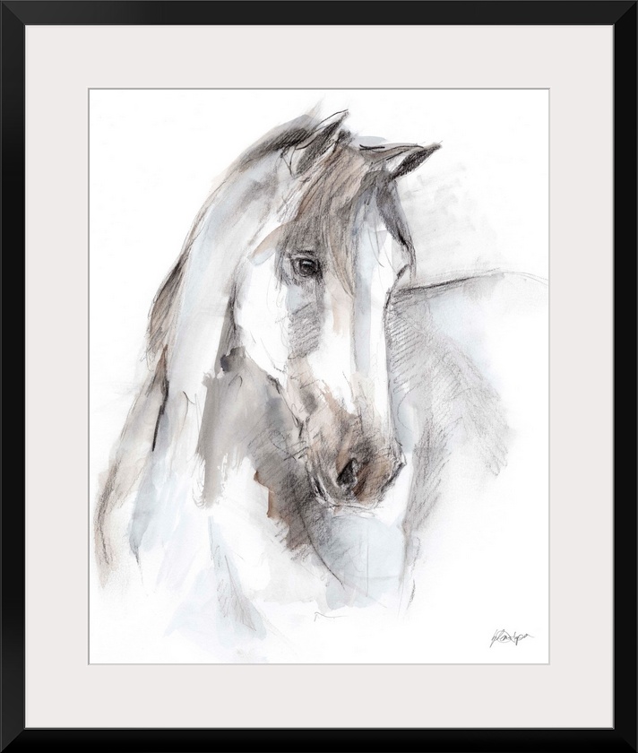 Watercolor Equine Study I