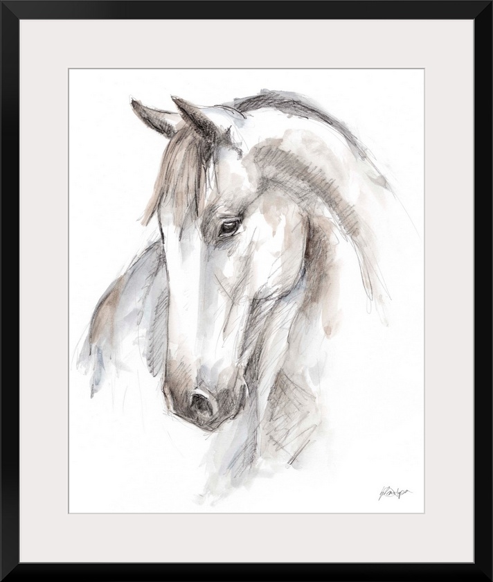 Watercolor Equine Study II