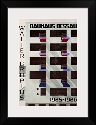 Bauhaus Dessau Architecture In Vintage Magazine Style IV