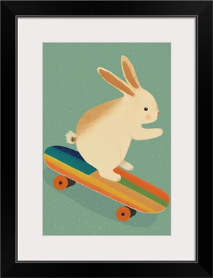 Bunny On Skateboard