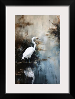 Egret In Lake