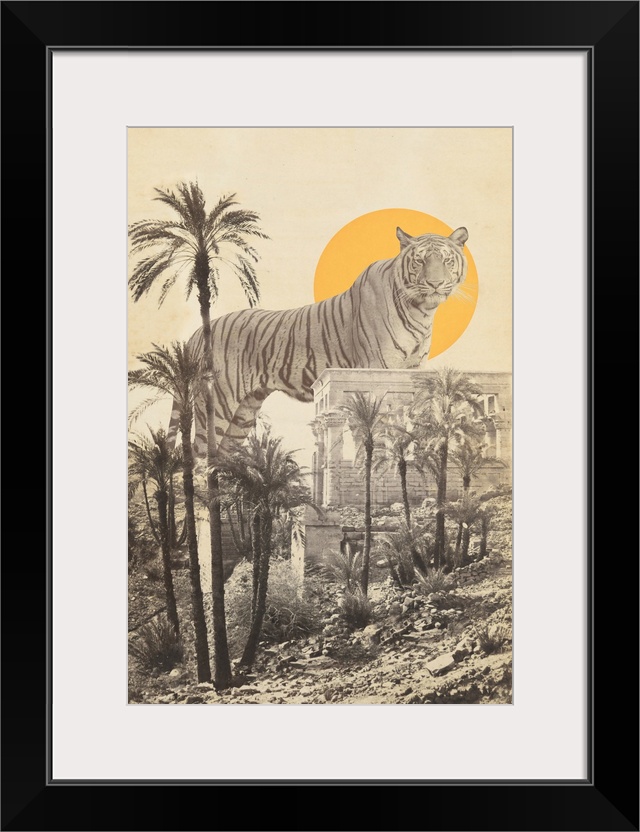 Giant Tiger In Ruins