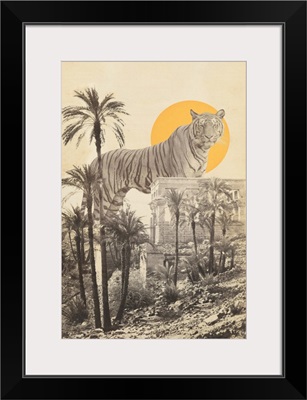 Giant Tiger In Ruins