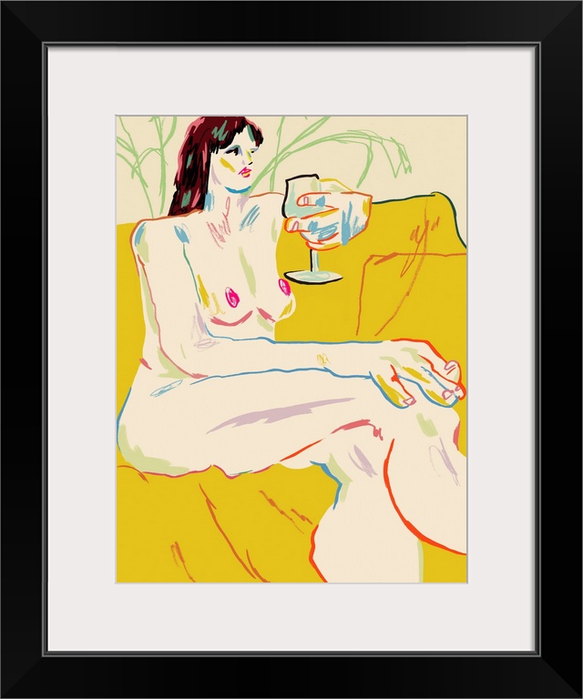 Girl With A Wine Glass