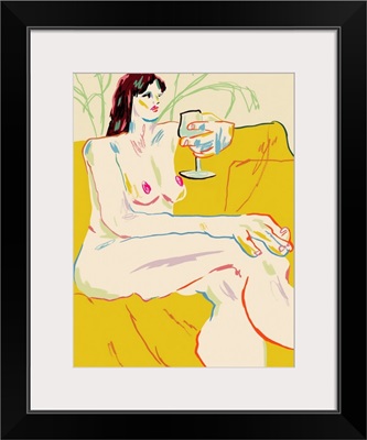 Girl With A Wine Glass