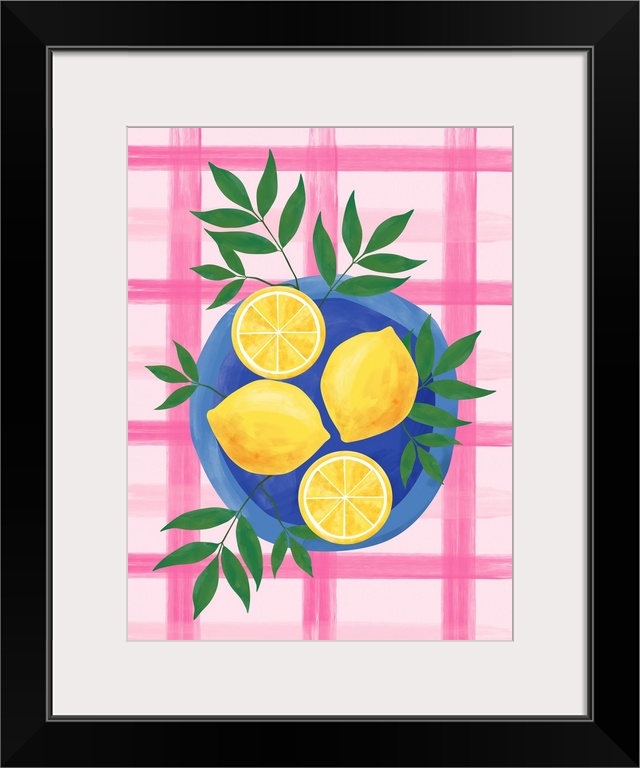 Lemons On Pink