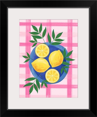 Lemons On Pink