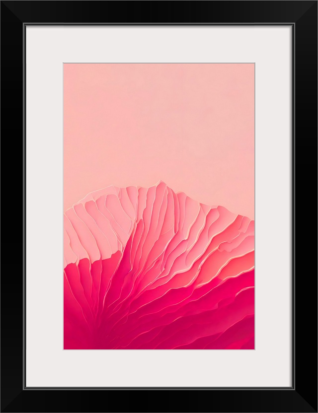 A textured image of wavy organic lines emanating outwards in gradiant shades of hot pink. A sensual and feminine piece of ...