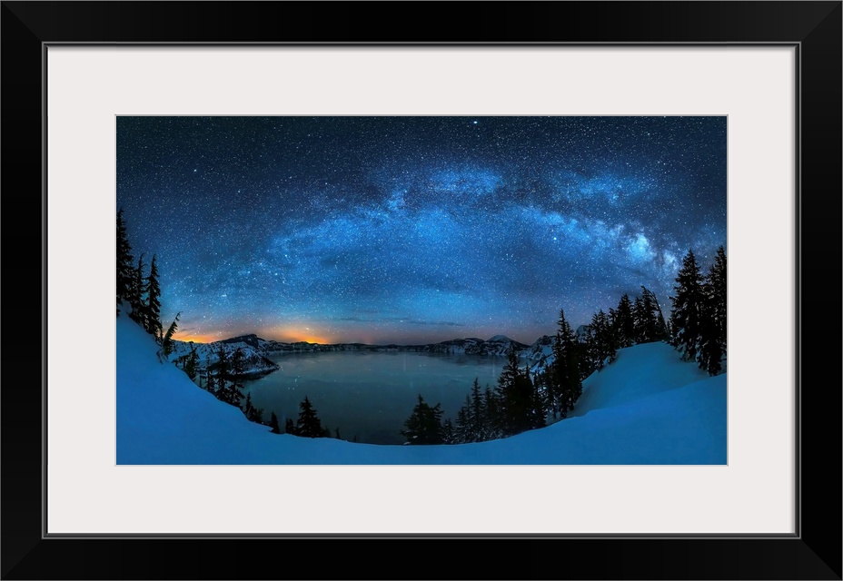 Starry Night Over The Crater Lake
