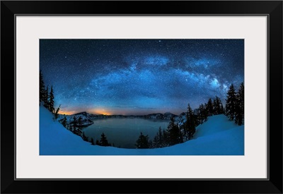 Starry Night Over The Crater Lake