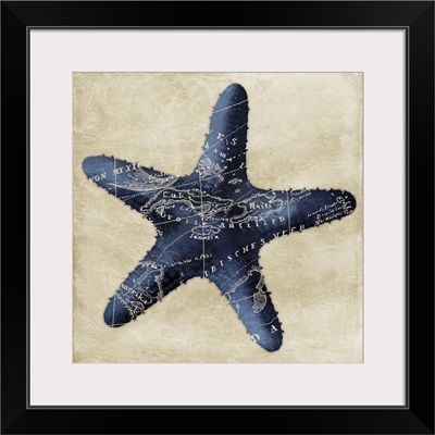 Map Starfish, Indigo