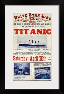 1910's UK Titanic Poster