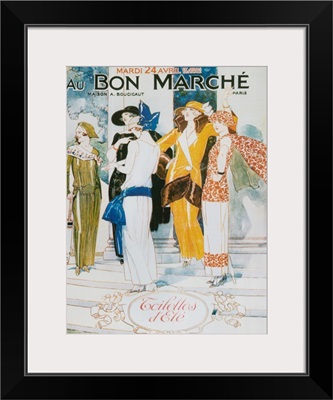 1920's France Bon Marche Poster