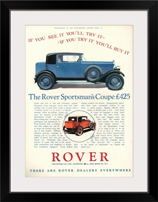 1920's UK Rover Magazine Advert