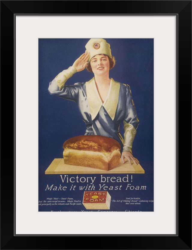 .1910s.USA.victory bakers flour baking bread...