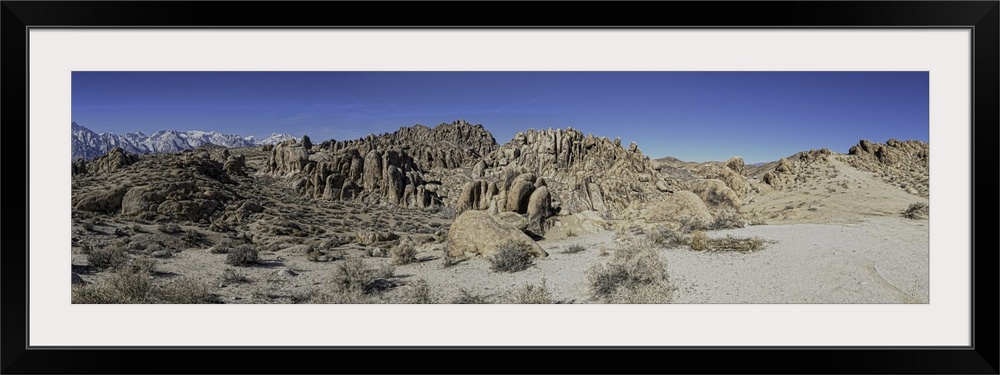 This is a very large and clear panoramic of the Alabama Hills. Alabama Hills are in California, USA along the 395 highway ...