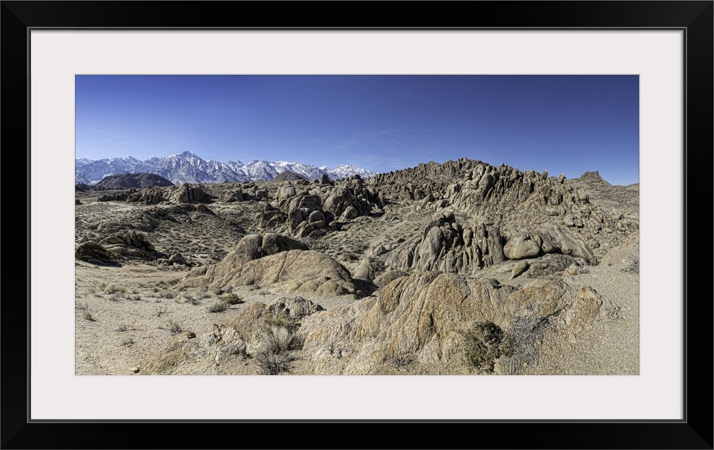 This is a very large and clear panoramic of the Alabama Hills. Alabama Hills are in California, USA along the 395 highway ...