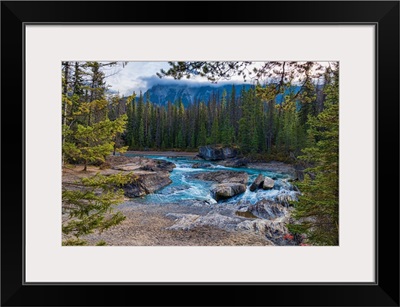 Elbow Falls and Kicking Horse River