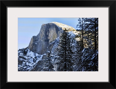Yosemite's Half Dome in winter