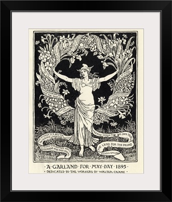 A Garland For May Day 1895 Dedicated To The Workers By Walter Crane